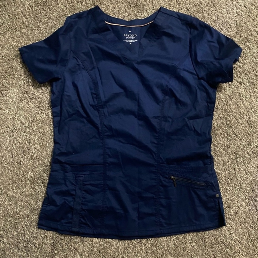 Women's Navy scrub Top